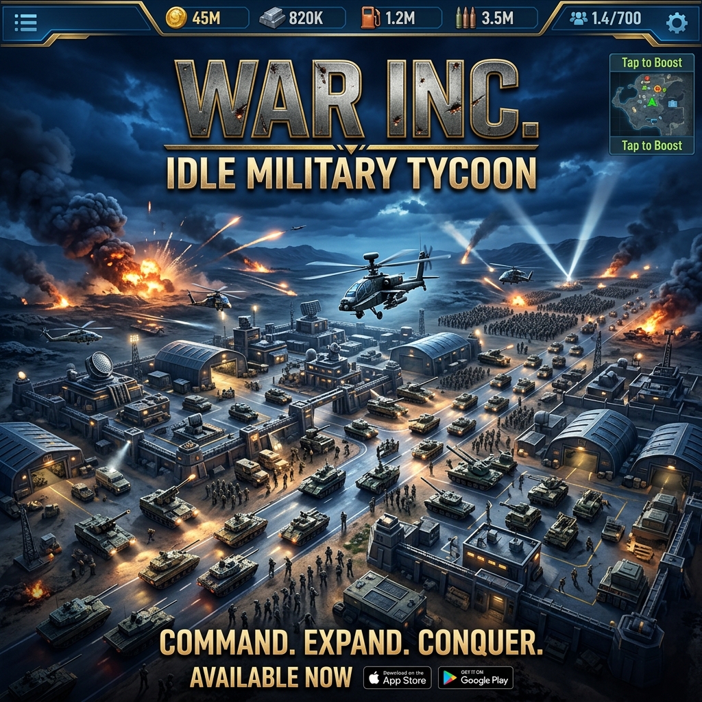 War Inc.: Idle Military Tycoon – Gameplay Screenshot